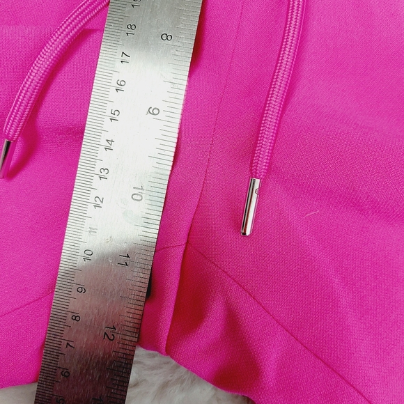 NEW French Connection Bright Pink Drawstring Athleisure Casual Pants P4706 - Picture 5 of 8